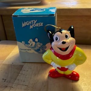 Brand new in box Mighty Mouse ornament